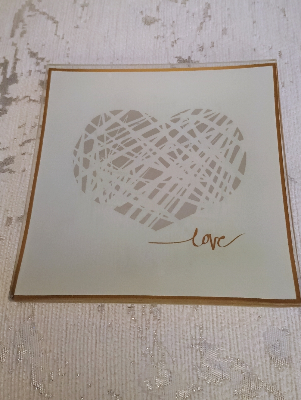 PRICE FIRM NWOT Heart Trinket Tray